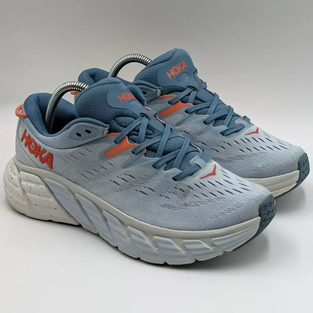 Hoka One One Gaviota 4 Blue Fog Plein Air Womens 9.5B UK 8 Running Shoes